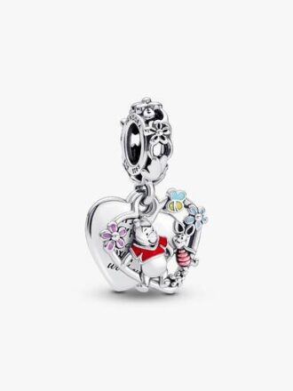Disney Winnie Puuh & Ferkel Dangle Charm – Sterlingsilber