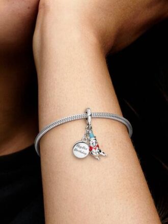 Disney Winnie Puuh Geburtstags-Dangle Charm – Sterlingsilber