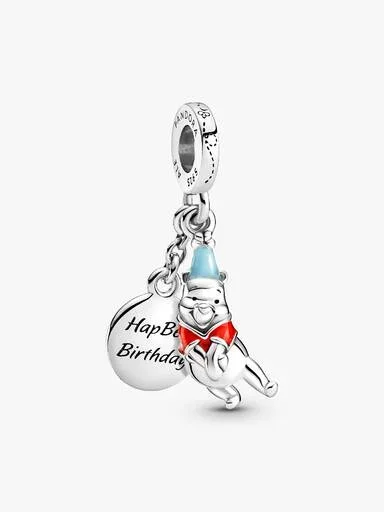 Disney Winnie Puuh Geburtstags-Dangle Charm – Sterlingsilber Disney Winnie Puuh Geburtstags-Dangle Charm – Sterlingsilber
