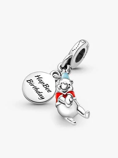 Disney Winnie Puuh Geburtstags-Dangle Charm – Sterlingsilber Disney Winnie Puuh Geburtstags-Dangle Charm – Sterlingsilber