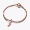 Disney Winnie-the-Pooh-Ferkel-Dangle Charm aus Sterlingsilber, 14-karätige Roségoldbeschichtung Disney Winnie-the-Pooh-Ferkel-Dangle Charm aus Sterlingsilber, 14-karätige Roségoldbeschichtung