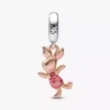 Disney Winnie-the-Pooh-Ferkel-Dangle Charm aus Sterlingsilber, 14-karätige Roségoldbeschichtung Disney Winnie-the-Pooh-Ferkel-Dangle Charm aus Sterlingsilber, 14-karätige Roségoldbeschichtung