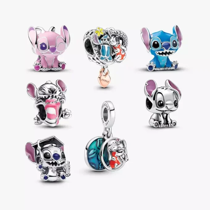 Disney x Pandora Lilo und Stitch Charm-Set, 7-teilig Disney x Pandora Lilo und Stitch Charm-Set, 7-teilig