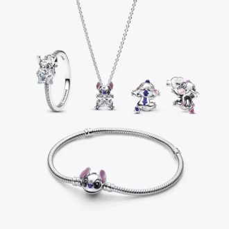 Disney x Pandora Lilo und Stitch Komplette Schmuckkollektion, 4-teilig