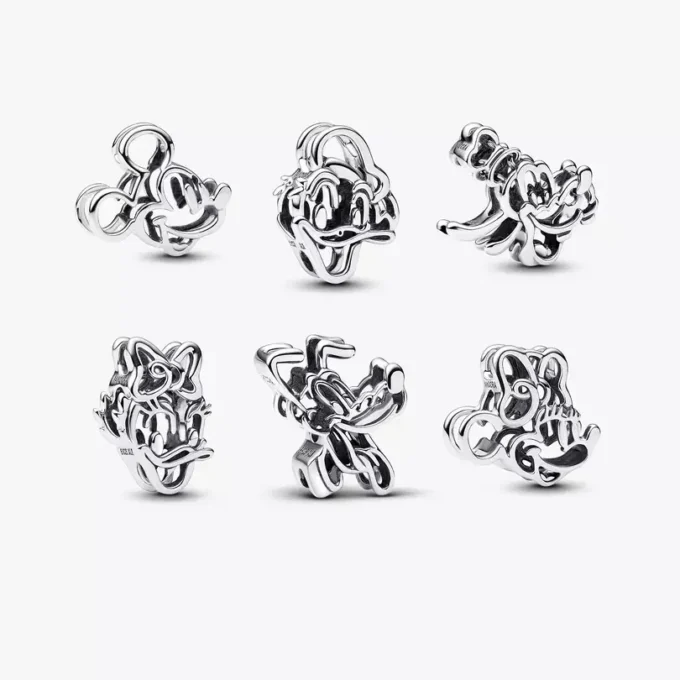 Disney x Pandora Mickey und Freunde Komplettset, 6-teilig Disney x Pandora Mickey und Freunde Komplettset, 6-teilig