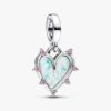 Doppel-Dangle Charm „Friendship“ mit Opaleffekt – Sterlingsilber Doppel-Dangle Charm „Friendship“ mit Opaleffekt – Sterlingsilber