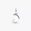 Doppel-Dangle-Charm „Halbmond“ aus Sterlingsilber Doppel-Dangle-Charm „Halbmond“ aus Sterlingsilber