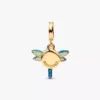 Doppel-Dangle Charm „Libelle“, 14-karätig vergoldet Doppel-Dangle Charm „Libelle“, 14-karätig vergoldet
