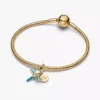 Doppel-Dangle Charm „Libelle“, 14-karätig vergoldet Doppel-Dangle Charm „Libelle“, 14-karätig vergoldet