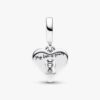 Doppel-Dangle Charm „Rotes Herz & Schlüsselloch“ – Sterlingsilber Doppel-Dangle Charm „Rotes Herz & Schlüsselloch“ – Sterlingsilber