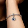 Doppelter Baum- und Galaxie-Mond-Charm – Sterlingsilber