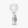 Doppelter Baum- und Galaxie-Mond-Charm – Sterlingsilber