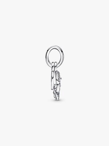 Doppelter Dangle Charm mit blauem Schmetterling und Zitat – Sterlingsilber Doppelter Dangle Charm mit blauem Schmetterling und Zitat – Sterlingsilber