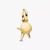 Doppelter Seestern-Dangle Charm, 14-karätig vergoldet Doppelter Seestern-Dangle Charm, 14-karätig vergoldet