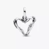 Draht-Herz-Charm aus Sterlingsilber Draht-Herz-Charm aus Sterlingsilber