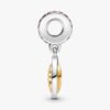 Drehbarer Dangle Charm – Sterlingsilber, 14 Karat vergoldet
