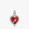 Drehbarer Herz-Dangle Charm aus Sterlingsilber Drehbarer Herz-Dangle Charm aus Sterlingsilber