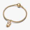 Drehbarer Roboter-Dangle Charm – Sterlingsilber, 14-karätige Vergoldung