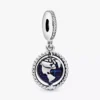 Drehender Globus-Dangle Charm aus Sterlingsilber Drehender Globus-Dangle Charm aus Sterlingsilber