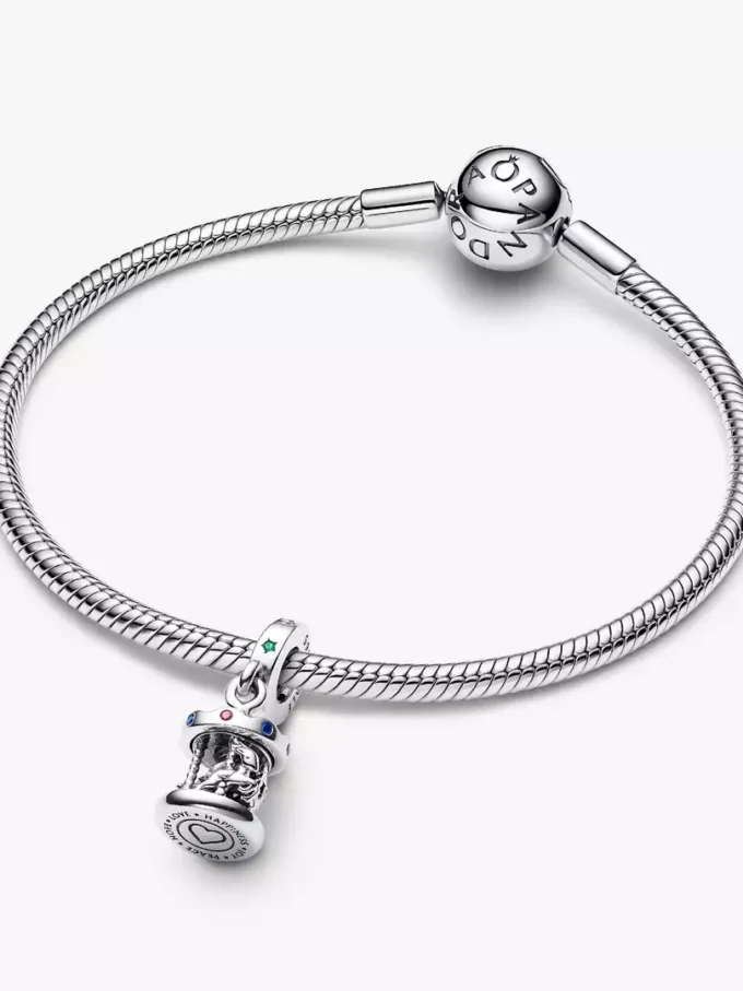 Drehendes Karussell-Dangle Charm aus Sterlingsilber Drehendes Karussell-Dangle Charm aus Sterlingsilber
