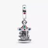 Drehendes Karussell-Dangle Charm aus Sterlingsilber Drehendes Karussell-Dangle Charm aus Sterlingsilber