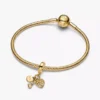 Dreifacher Dangle Charm „Family Infinity“ mit 14-karätiger Vergoldung Dreifacher Dangle Charm „Family Infinity“ mit 14-karätiger Vergoldung