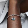 Dreifacher Dangle Charm „Kamera, Herz & Kompass“ – Sterlingsilber Dreifacher Dangle Charm „Kamera, Herz & Kompass“ – Sterlingsilber