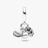 Dreifacher Dangle Charm „Kamera, Herz & Kompass“ – Sterlingsilber Dreifacher Dangle Charm „Kamera, Herz & Kompass“ – Sterlingsilber