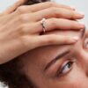 Duo-Ring mit behandelten Süßwasser-Zuchtperlen – Sterlingsilber
