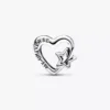 Durchbrochener Familien-Herz-&-Stern-Charm aus Sterlingsilber Durchbrochener Familien-Herz-&-Stern-Charm aus Sterlingsilber