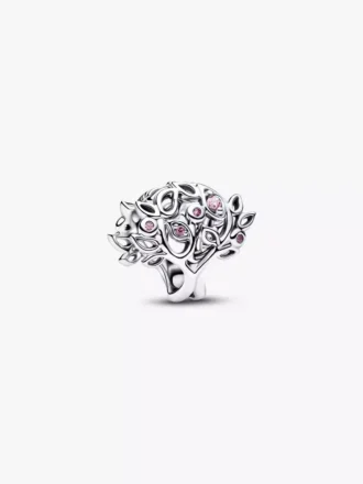 Durchbrochener Familienbaum-Charm aus Sterlingsilber