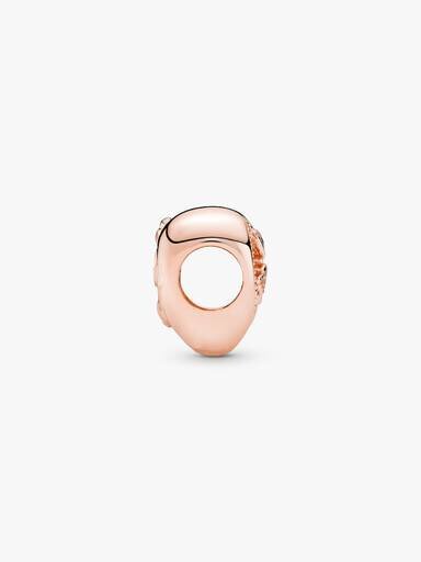Durchbrochener Familienbaum-Herz-Charm – 14 Karat Roségold-Beschichtung Durchbrochener Familienbaum-Herz-Charm – 14 Karat Roségold-Beschichtung