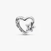 Durchbrochener „Family Heart & Star“-Charm – Sterlingsilber Durchbrochener „Family Heart & Star“-Charm – Sterlingsilber