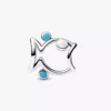 Durchbrochener Fisch-Charm aus Sterlingsilber Durchbrochener Fisch-Charm aus Sterlingsilber