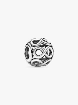 Durchbrochener Infinity-Charm – Sterlingsilber