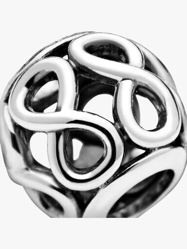 Durchbrochener Infinity-Charm – Sterlingsilber Durchbrochener Infinity-Charm – Sterlingsilber