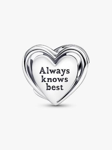 Durchbrochener „Mom & Heart“-Charm – Sterlingsilber Durchbrochener „Mom & Heart“-Charm – Sterlingsilber