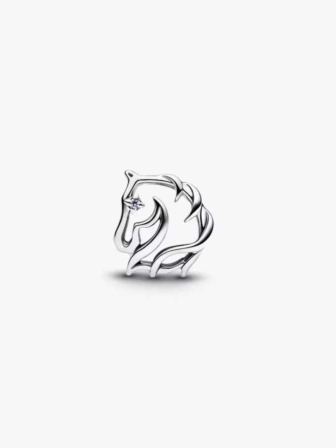 Durchbrochener Pferde-Charm aus Sterlingsilber Durchbrochener Pferde-Charm aus Sterlingsilber