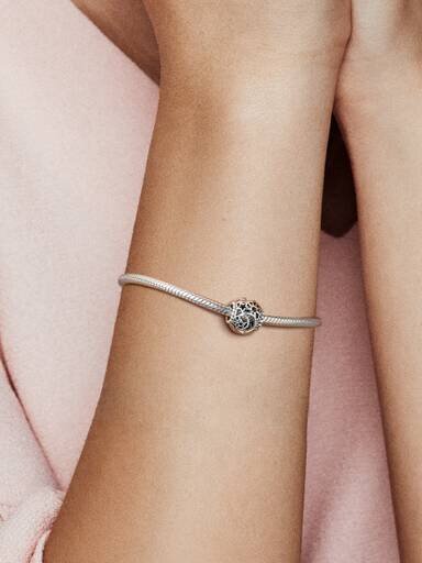 Durchbrochener Sonnen-, Sterne- und Mond-Charm – Sterlingsilber Durchbrochener Sonnen-, Sterne- und Mond-Charm – Sterlingsilber