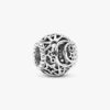Durchbrochener Sonnen-, Sterne- und Mond-Charm – Sterlingsilber Durchbrochener Sonnen-, Sterne- und Mond-Charm – Sterlingsilber