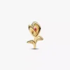 Durchbrochener Tulpen-Charm, 14-karätig vergoldet Durchbrochener Tulpen-Charm, 14-karätig vergoldet
