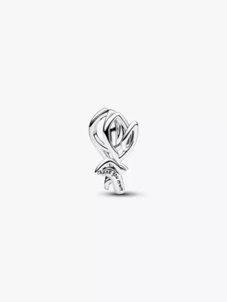 Durchbrochener Tulpen-Charm aus Sterlingsilber