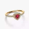 Elevated Heart Ring, 14-karätig vergoldet Elevated Heart Ring, 14-karätig vergoldet