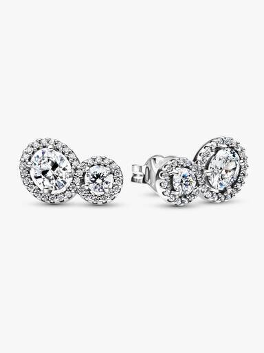 Embracing Halo Ohrringe – Sterlingsilber Embracing Halo Ohrringe – Sterlingsilber