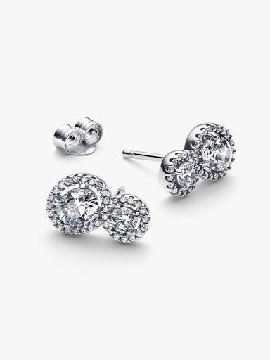 Embracing Halo Ohrringe – Sterlingsilber Embracing Halo Ohrringe – Sterlingsilber