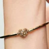 Endgültiger Verkauf – Bangle mit himmlischem Herzverschluss, 14-karätig vergoldet
