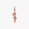 Endgültiger Verkauf – Buchstabe F in Schreibschrift als Dangle Charm, 14 Karat Roségold-Beschichtung Endgültiger Verkauf – Buchstabe F in Schreibschrift als Dangle Charm, 14 Karat Roségold-Beschichtung