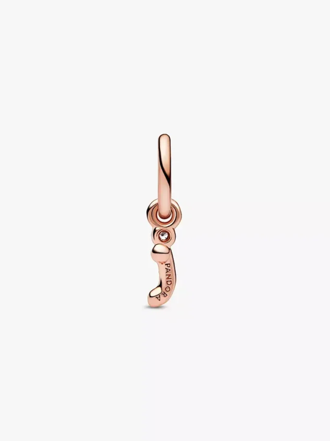 Endgültiger Verkauf – Dangle Charm „Buchstabe i“ in Schreibschrift, 14 Karat Roségold-Beschichtung Endgültiger Verkauf – Dangle Charm „Buchstabe i“ in Schreibschrift, 14 Karat Roségold-Beschichtung
