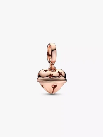 Endgültiger Verkauf – Festlicher Dangle Charm, 14 Karat Roségold-Beschichtung