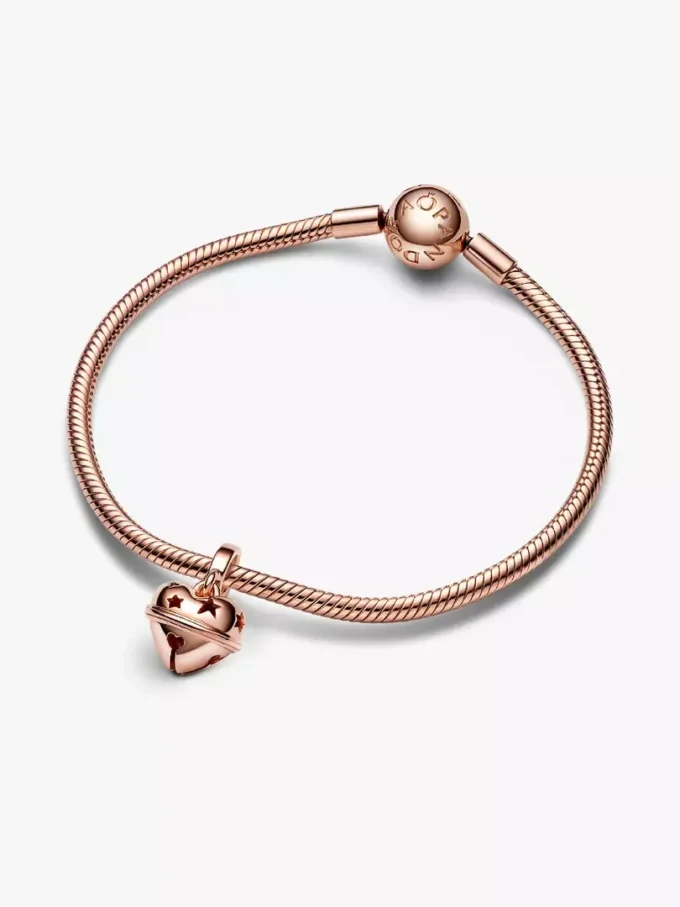 Endgültiger Verkauf – Festlicher Dangle Charm, 14 Karat Roségold-Beschichtung Endgültiger Verkauf – Festlicher Dangle Charm, 14 Karat Roségold-Beschichtung